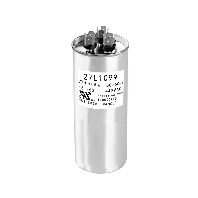 [Australia - AusPower] - P291-7074R 27L1099 Capacitor 70+7.5uf 440VAC Helps Motor Start Stably Explosion-Proof 
