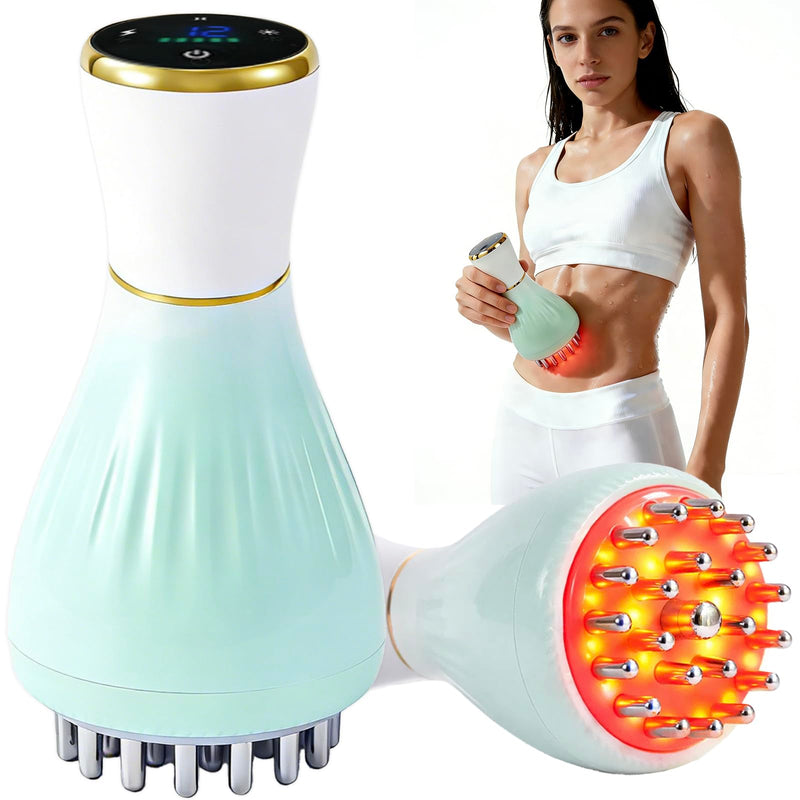 Lymphatic Drainage Massager for Body & Legs – Electric Handheld Body Massager with 12 Levels & Multi-Mode Massage, Helps Support Circulation, Smooth the Look of Cellulite & Relax Muscles