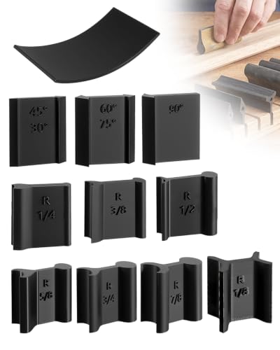 MQHXUY 11-piece contour sanding grips set with hand detail blocks for woodworking in assorted shapes