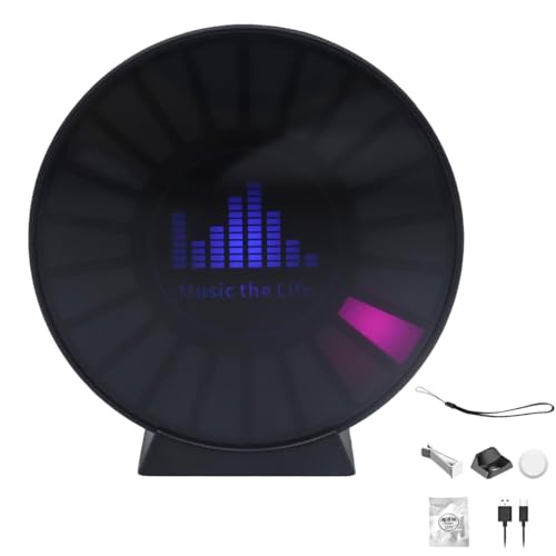 Qury Vibration Noise Sensor, Electronic Paranormal Detector with RGB Light, 2K HD, Voice Activation for Air Vent