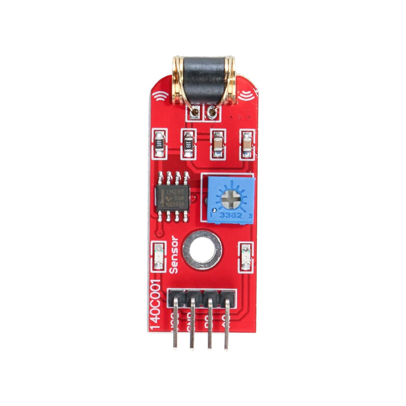 Qury 801S Vibration Sensor Module Vibration Probe Analog Output LM393 3V 5V TTL Level Signal Adjustable Sensitivity Plate