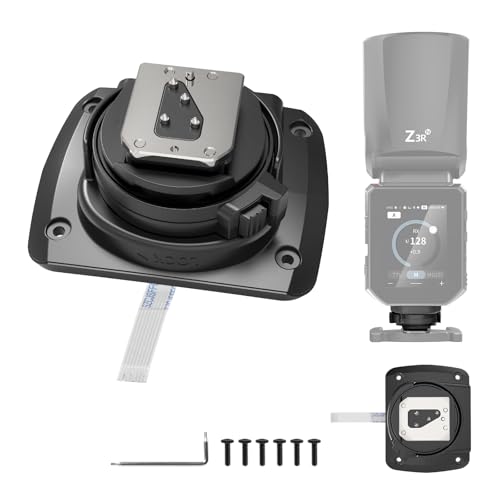 NEEWER Z3-N Replacement Hot Shoe Mount, Only for Z3-N Z3R-N Round Head Flash Compatible with Nikon Cameras, Speedlite Hot Shoe Adapter Repair Part with Upgraded Metal Contact Interface