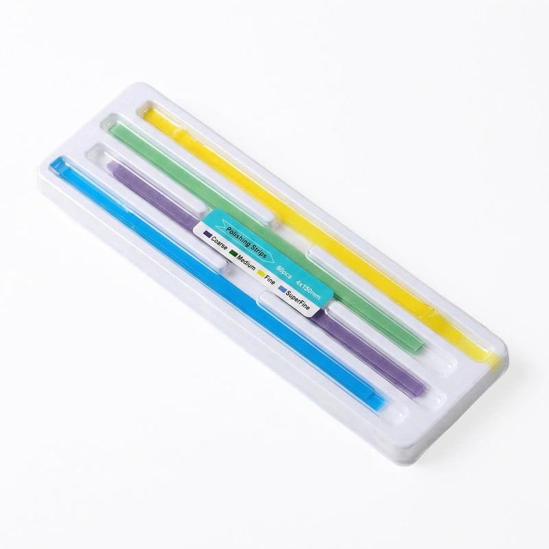Jetstream Pack of 60 Tooth Sandpaper, Tooth Polishing Strips, Polishing Strips, Interdental Sandpaper for Narrow Spaces, for Thorough Teeth Cleaning