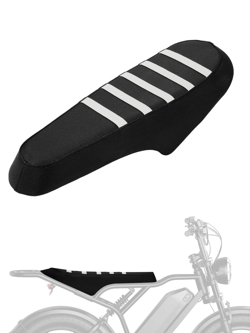 [Australia - AusPower] - Seat Cover for Electric Bike TST R002,Non-Slip PVC Cushion Cover for Ebike Electric Dirt Bike TST R002-White White 