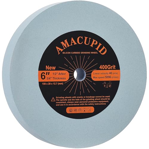 AmaCupid 400 grit bench grinder wheel for precision grinding and polishing carbide tools
