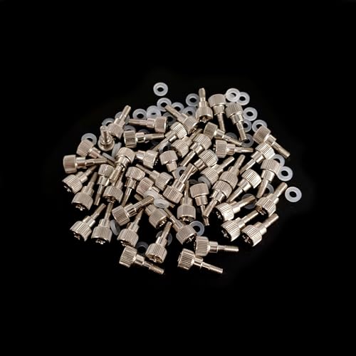 50x Nelson Audio & Light knurled M3 thumb screws for Eurorack modular synthesizers
