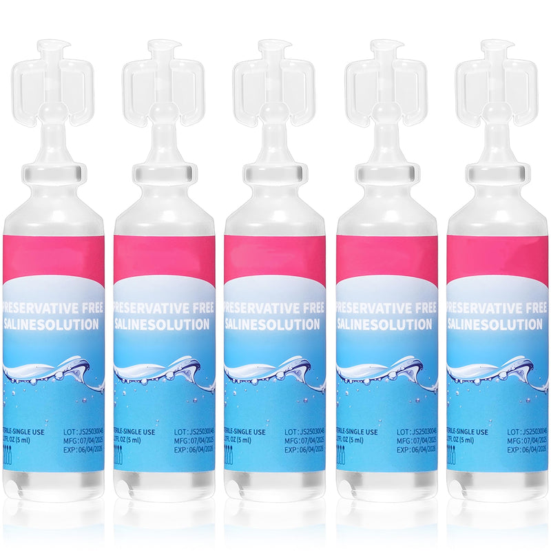‌50 Pack 0.9% Saline Solution - 5ml Single Use
