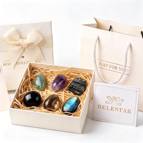 Spiritual Protection Crystal Set - 6 Healing Stones Spiritual Protection Crystal Set
