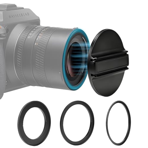 Magnetic Metal Lens Cap for Hasselblad X2DII/X2D/X1D/907 Camera XCD Series Lenses, 72mm/62mm/77mm Lens Cover Compatible XCD 3.5/90, XCD 2.5/55,XCD 2,5/55V，XCD 2,5/90V，XCD 2,5/38V，XCD 4/45P etc.