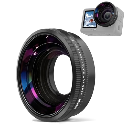 NEEWER Wide Angle Lens Compatible with DJI Osmo Action 6 Only 185°Wide Angle Lens