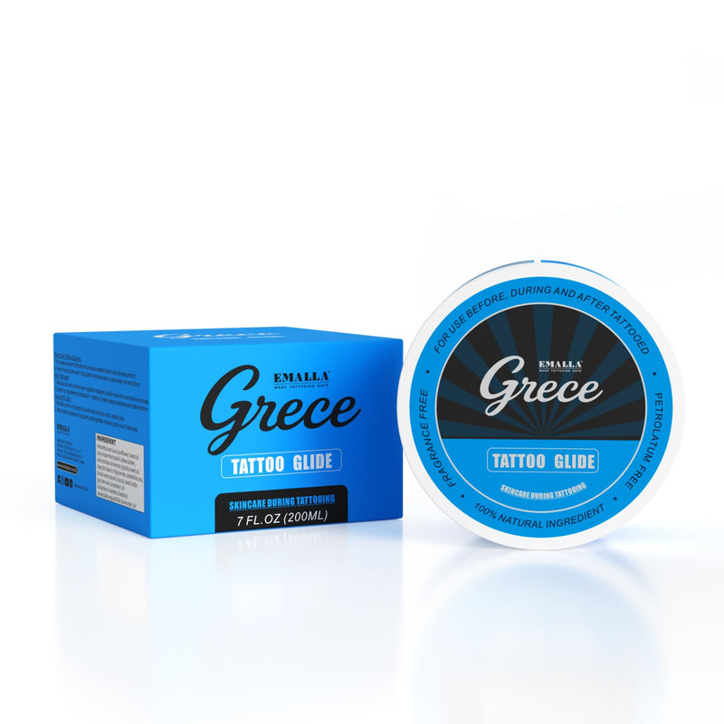EMALLA Professional Tattoo Glide 200g Gentle Glide for Tattooing and Aftercare, Nourishing and Petroleum Free Formula