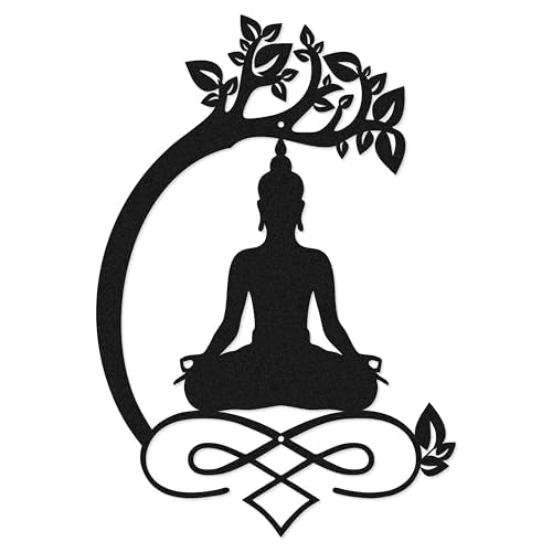LumDecor Tree of Life Buddha Metal Wall Art Buddha Life Tree - 001
