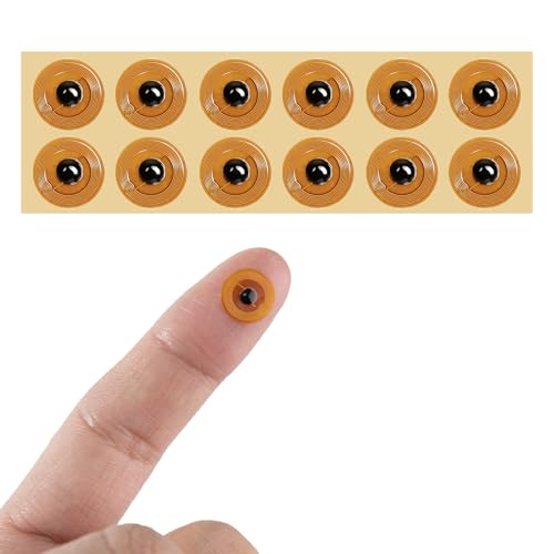 NFC Sticker NTAG213 12 Pieces 1 cm, NFC Tag Sticker, Writeable, RFID Sticker for Mobile Phones and Smart Devices, for Smart Home and IoT