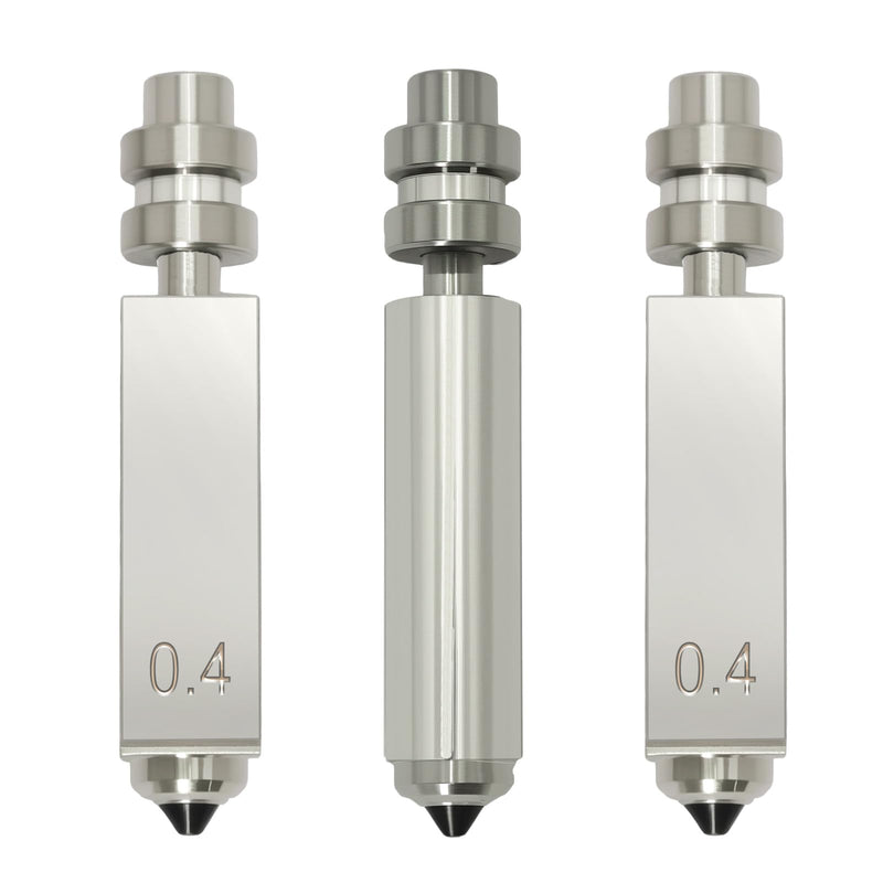 3PK 0.4MM Integrated Hardened Steel Nozzles for Kobra X Combo Quick-Swap High Flow High Speed Throat Tube Nozzles Print Head Extruder Kit Hot End for Anycubic Printer Kobra X 0.4MM