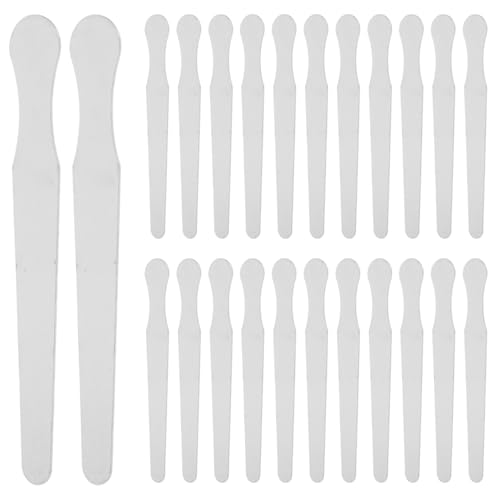 ULTECHNOVO Pack of 20 Metal Tongue Depressors Made of Stainless Steel 14 cm Reusable Oral Care and Craft Sticks with Rounded Edges for Medical Examinations and Children's Use | Zungenspatel für Mundpflege und Kosmetik, Rührstäbchen Bastelstäbchen für H...