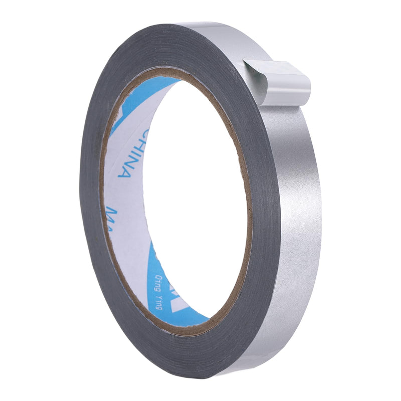 MECCANIXITY Poly Bag Sealing Tape, 9/16" x 100 Yard Plastic Bag Sealer Tape Packaging Sealing for Shops Packaging Food Vegetable Meat Cake Bread Freezer Ice, Silver 9/16" 1