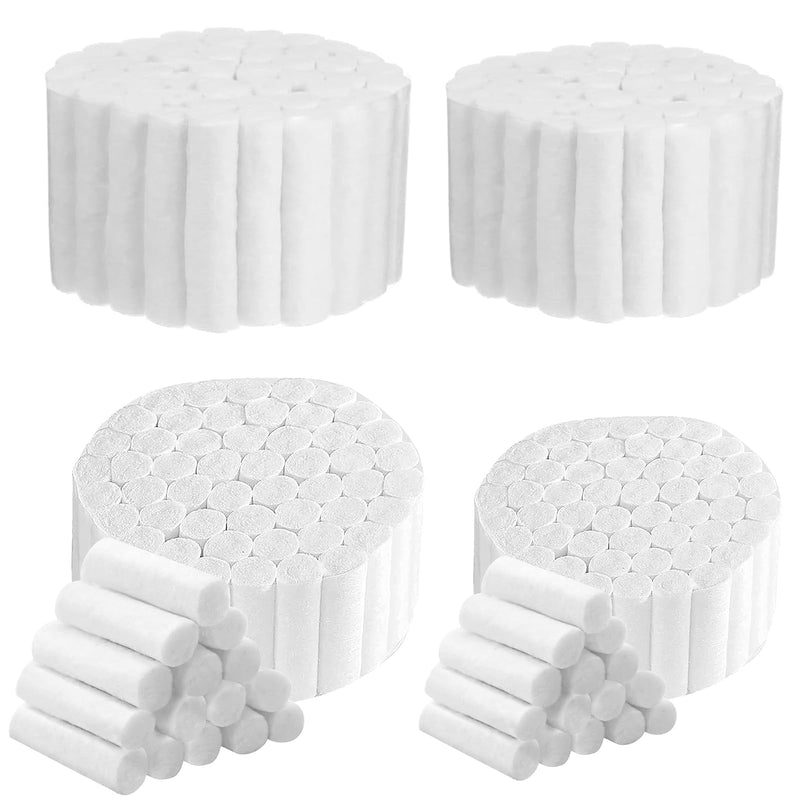 Pack of 200 Nose Stoppers, Nampons, Dental Cotton Rolls, Highly Absorbent Cotton Rolls, Soft Gauze Rolls, Stop Plugs for Emergency or Accident, Suitable for Babies Under
