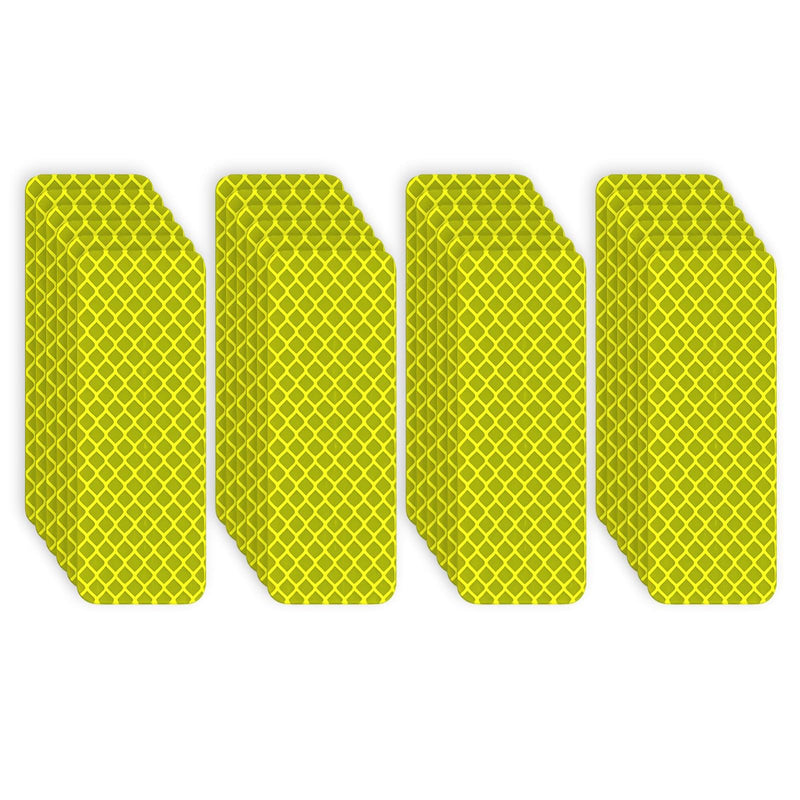 20Pcs Reflective Stickers, Waterproof Safety Reflective Tape for Car Trailer Truck Bike Motorcycle (Yellow-Green)