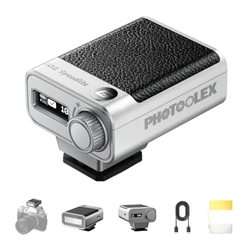 PHOTOOLEX G02 Mini Camera Flash GN10 45g USB-C Speedlite