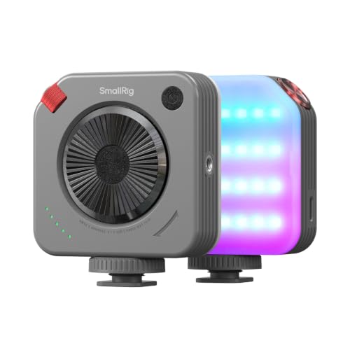 SMALLRIG P108 Neo Mini RGBWW LED Video Light, Portable Camera Fill Light