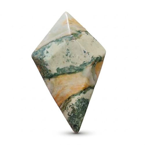 Crystal Healing Nature stromatolite Fossil Gemstone, 1.8 Billion Year Old Natural Algae Ancient Stone, Diamond-Shaped Stromatolite Fossil for Professional Desk Decor and Reiki Meditation. Rhombus