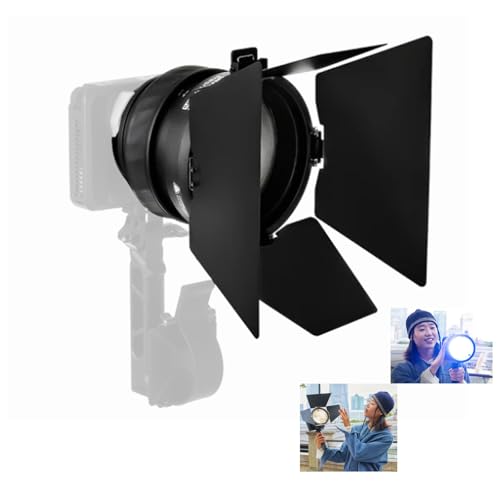 Amaran Mini Fresnel with Barn Doors for Amaran Ray 120c 60c Halo 100x 60x Small