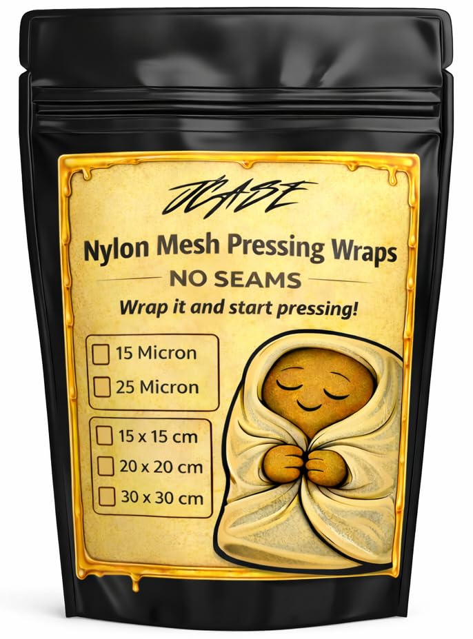 Nylon Mesh Pressing Wraps without Seam, Seamless Nylon Press Film, 15 & 25 Micron Filter Fabric, Heat Resistant & Tear-Resistant Press Sheets, Fine Mesh Filter Cloths (15 Micron, 20 x 20 cm) 20x20cm 15 micron