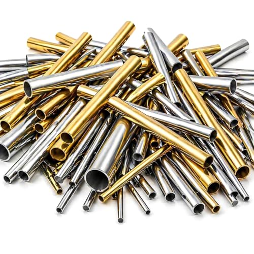 Yaocom mixed metal tubing cutoffs in brass, steel, and aluminum for DIY jewelry projects