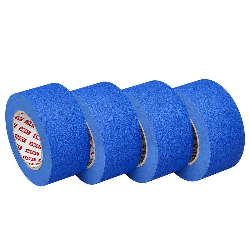 SWRT Blue Painters Tape 2 Inch x 55 Yards, 4 Rolls (220 Yards Total), Blue Masking Tape for Painting, Clean Removal Multi-Surface Paint Tape for Walls, Trim, DIY & Crafts