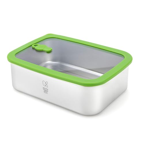 Keith Titanium 28oz microwave-safe food storage container with leak-proof lid, ideal for lunch and meal prep.