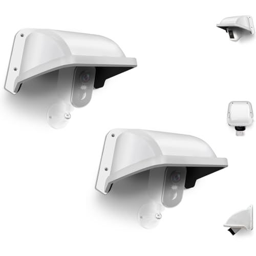 Universal Security Camera Cover Sun Shade Rain Shield for CCTV Cameras 2 Pack