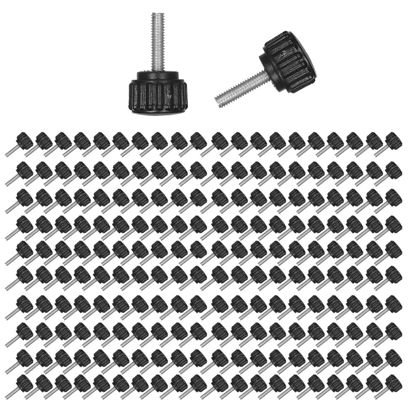 200 Pcs M4 x 15 mm Threaded Knurled Thumbscrew, Monitor Screws Vesa Mount Screws Carbon Steel Clamping Knobs Grip Thumb Screw Mounting Thumb Screw(200pcs) 200.0