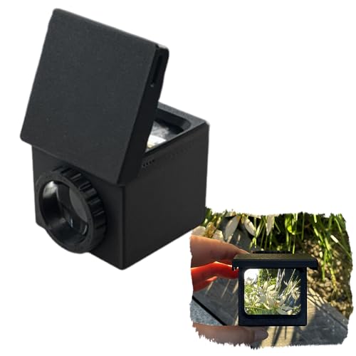 Ouliget Optical Waist Level Viewfinder,View Catcher,3D Printed Waist-Level Camera Viewfinder Frame,Travel Scenery Photo Props for Landscape Photo Taking Black with cover