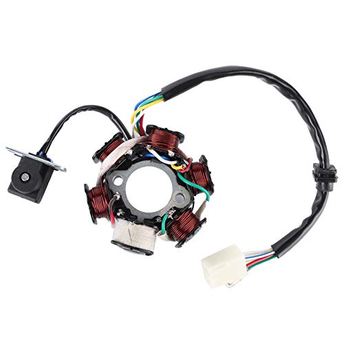 GY6 Stator Coil C11060 – 6-pole Magneto Ignition Coil for 110cc 125cc Quad Dirt Bike ATV – Replacement Part Copper Winding