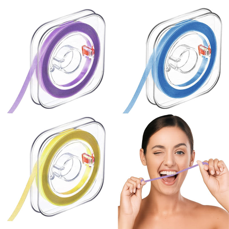 Menibeuty 3 Volumes Tooth Sandpaper, Tooth Polishing Strips, Tooth Sandpaper, Ultra-Fine Grit Size Interdental Sanding Tools, Dental Polishing Strips, Portable Tooth Sandpaper for Polishing Teeth
