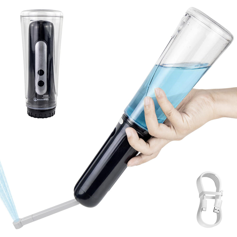 Portable Bidet for Travel, 800mAh Electric Handheld Bidet with 380ml Bottle Black