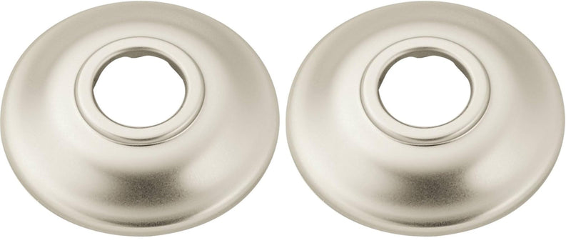 Moen AT2199BN Replacement Shower Arm Flange for Universal Standard Moen Shower Arms, Brushed Nickel (Pack of 2) 2 Pack