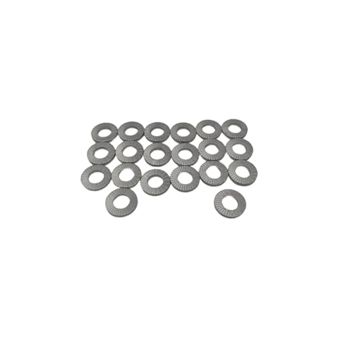 20 M8 wedge lock washers, anti-loose shakeproof bolt washers for automotive use, precise-fit design