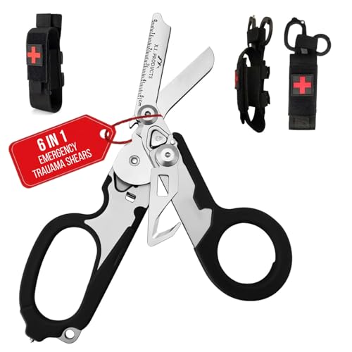 X.I. Products multifunctional foldable trauma shears with holster for EMTs