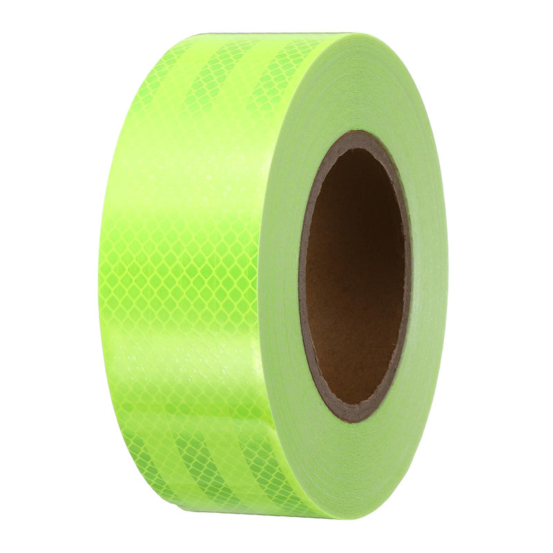 PATIKIL Reflective Tape, (2 Inch x 82 Feet,Fluorescent Green), Warning Safety Tape High Viscosity Safety Reflective Tape Outdoor Waterproof, Suit for Bike/Trailers/Cars Ships Fluorescent Green