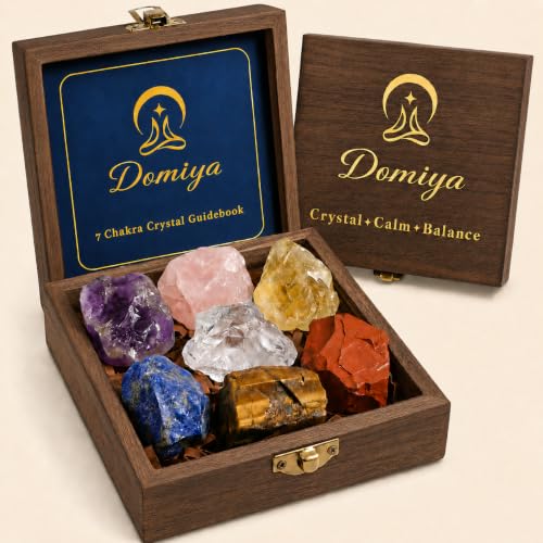 7 Chakra Healing Crystals Set for Meditation & Energy Alignment