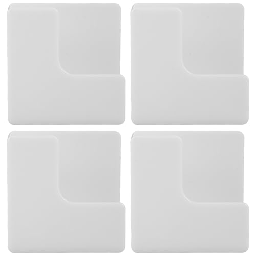 TOYANDONA Pack of 4 Wall Mount for Digital Body Scales, Space-Saving Scales Made of Plastic, Drill-Free Mounting for Bedroom and Bathroom