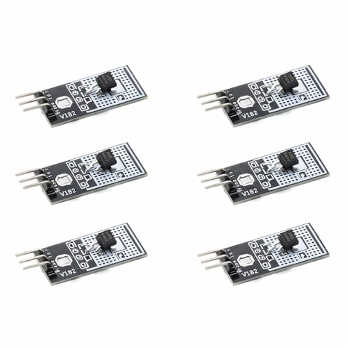 JESSINIE 6-piece LM35DZ analog temperature sensor module with 4–30V input and 10mV output
