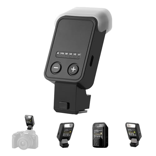 VILTROX Vintage Z2 Mini TTL On-Camera Flash for Fujifilm, GN6 Hot Shoe Speedlite, 5-Step Manual Power Control, 700 Full-Power Flashes 10Ws, Detachable Softbox（Black） Vintage Z2-F Flash