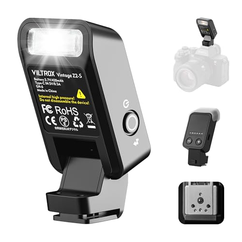 VILTROX Vintage Z2 Foldable TTL Mini Camera Flash for Sony Camera Vintage Z2-for Sony