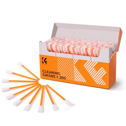 K&F CONCEPT 200 Foam Cleaning Swabs,for Electronics,Camera,Deep Cleaning 200PCS