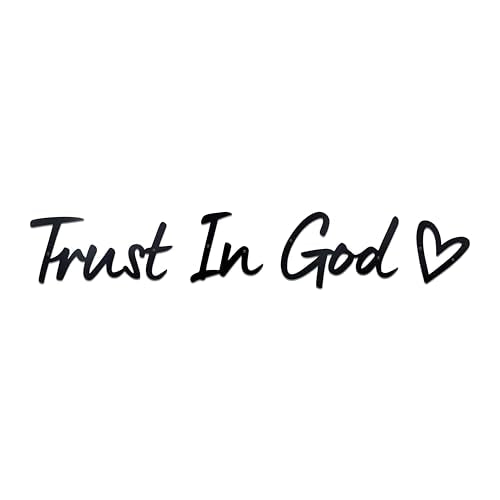 Trust in God Wall Decor Faith Scripture Art for Home Christian Gift Signs