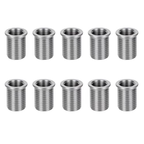 SENNMONN M10x1.25x16.2mm stainless steel thread repair nut inserts, 10-piece set