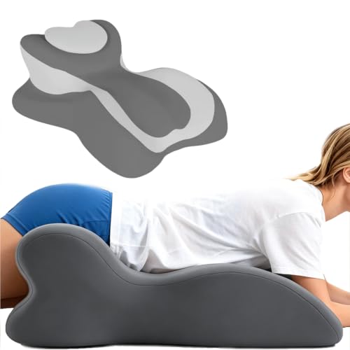 Intimacy Positioning Wedge for Couples – Memory Foam Hip Lift Cushion Dark Gray