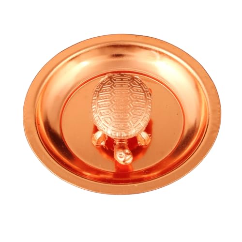 Feng Shui Tortoise Statue with in Copper Plate Sculpted,Best Wishes, Vastu Living Positivity, Wealth, Good Health,Good Luck Longevity,